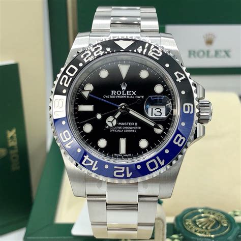 rolex gmt master ii batman retail price|rolex submariner batman price.